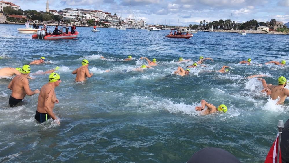  Datça'da 19. Açık Kış Yüzme Maratonu sonlandı