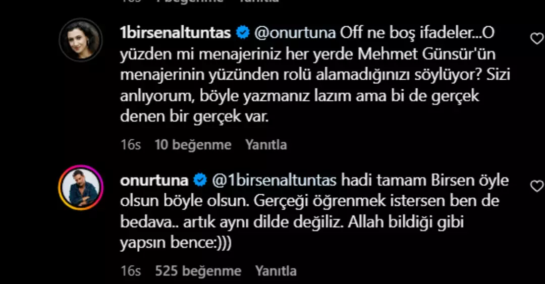 Onur Tuna’nın Sert Tepkisi