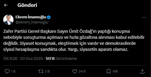 Ekrem İmamoğlu Ümit Özdağ