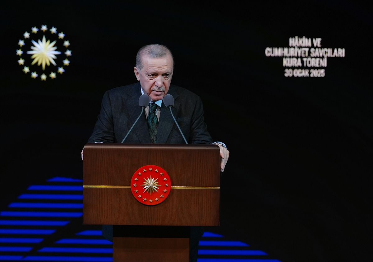 Cumhurbaşkanı Recep Tayyip Erdoğan, Adli Yargı Hakim ve Cumhuriyet Savcıları ile İdari Yargı Hakimleri Kura Töreni'nde konuştu.