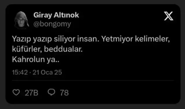 Giray Altınok’tan Dikkat Çeken Paylaşım