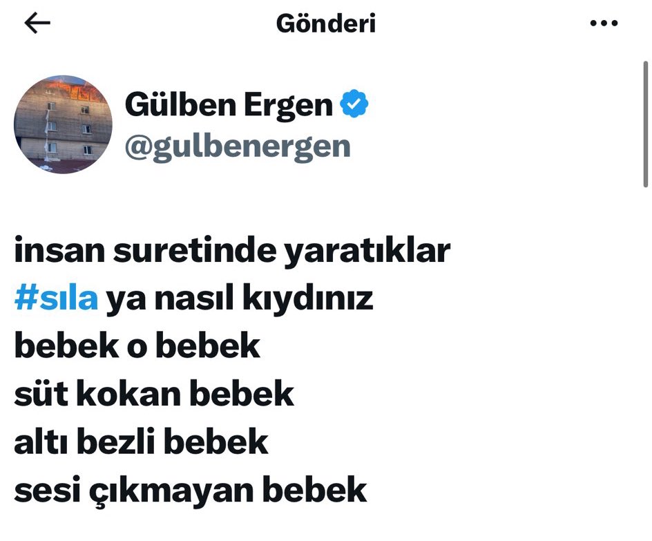 "Nasıl kıydınız? bebek o bebek" 