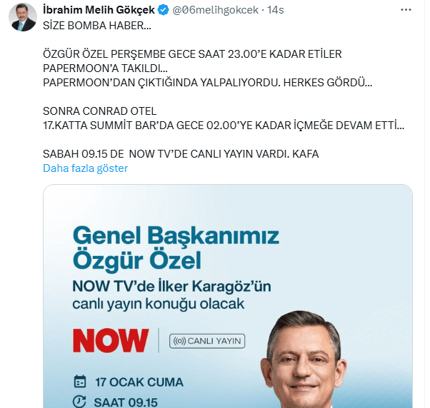 Melih Gökçek'in iddiasına yalanlama