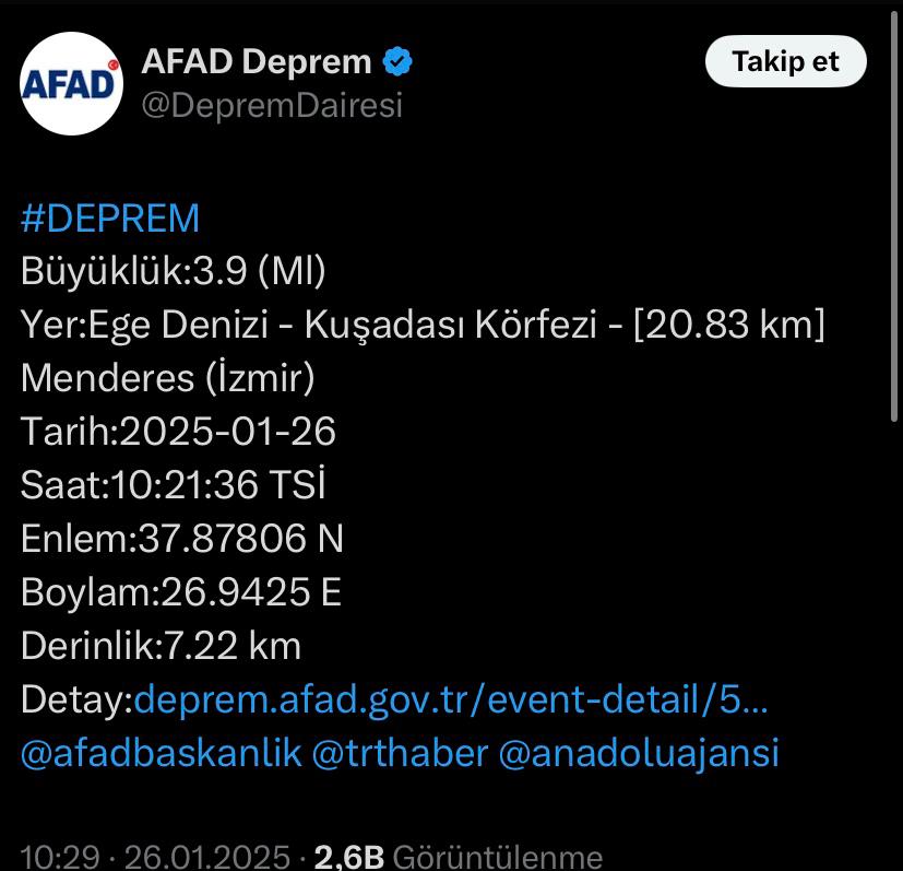 Depremin Ayrıntıları