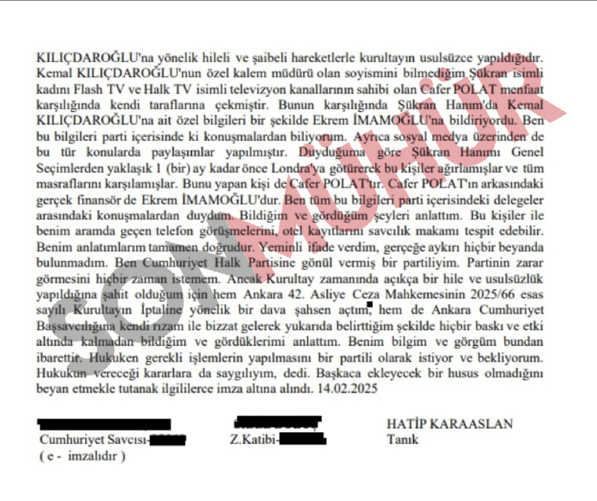 hatip Karaaslan ifade ttuanağı 3 