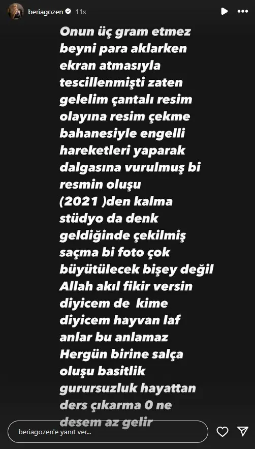 Beria Özden'den Yeni Paylaşım