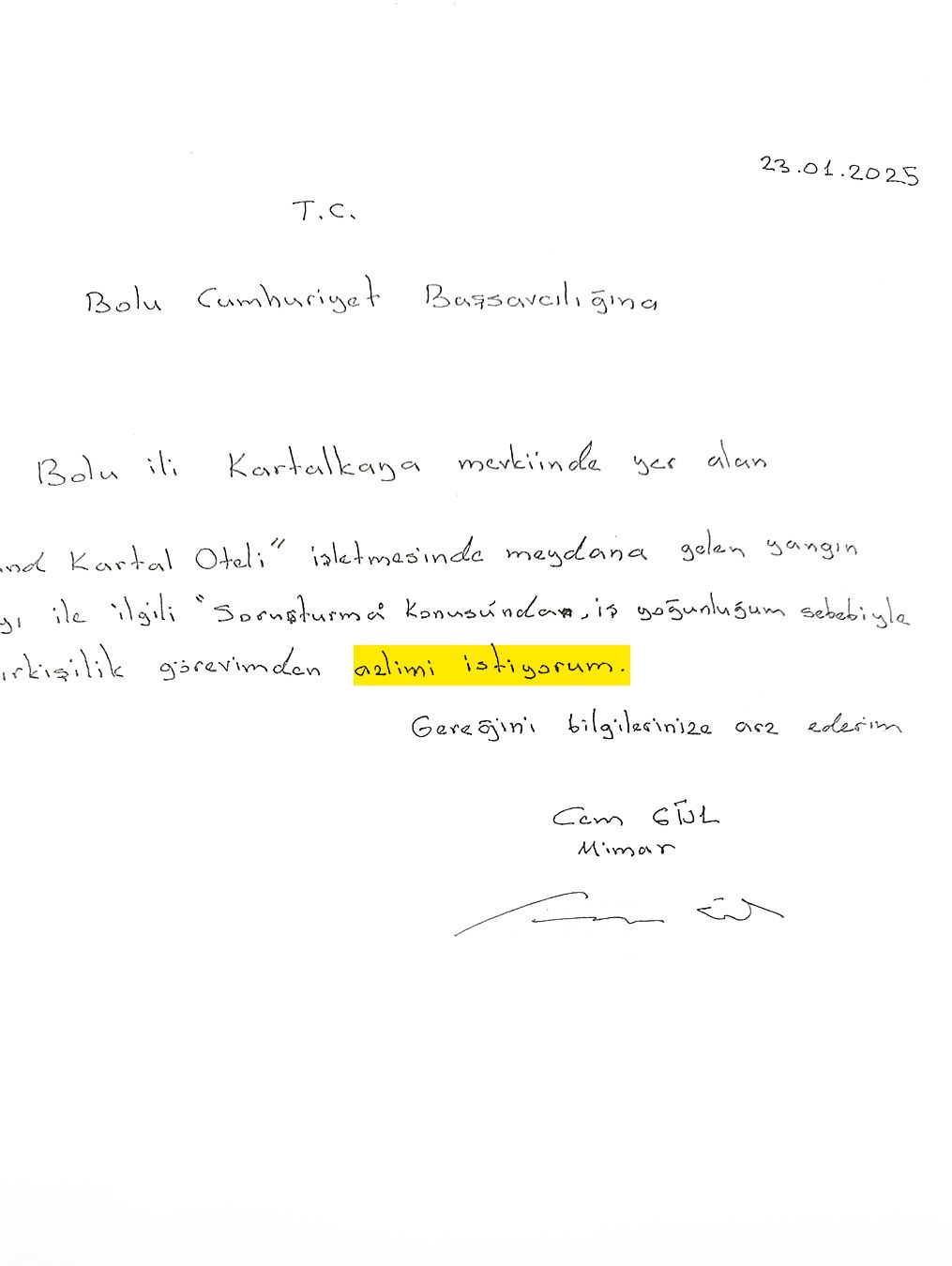 Bilirkişi azil dilekçesi