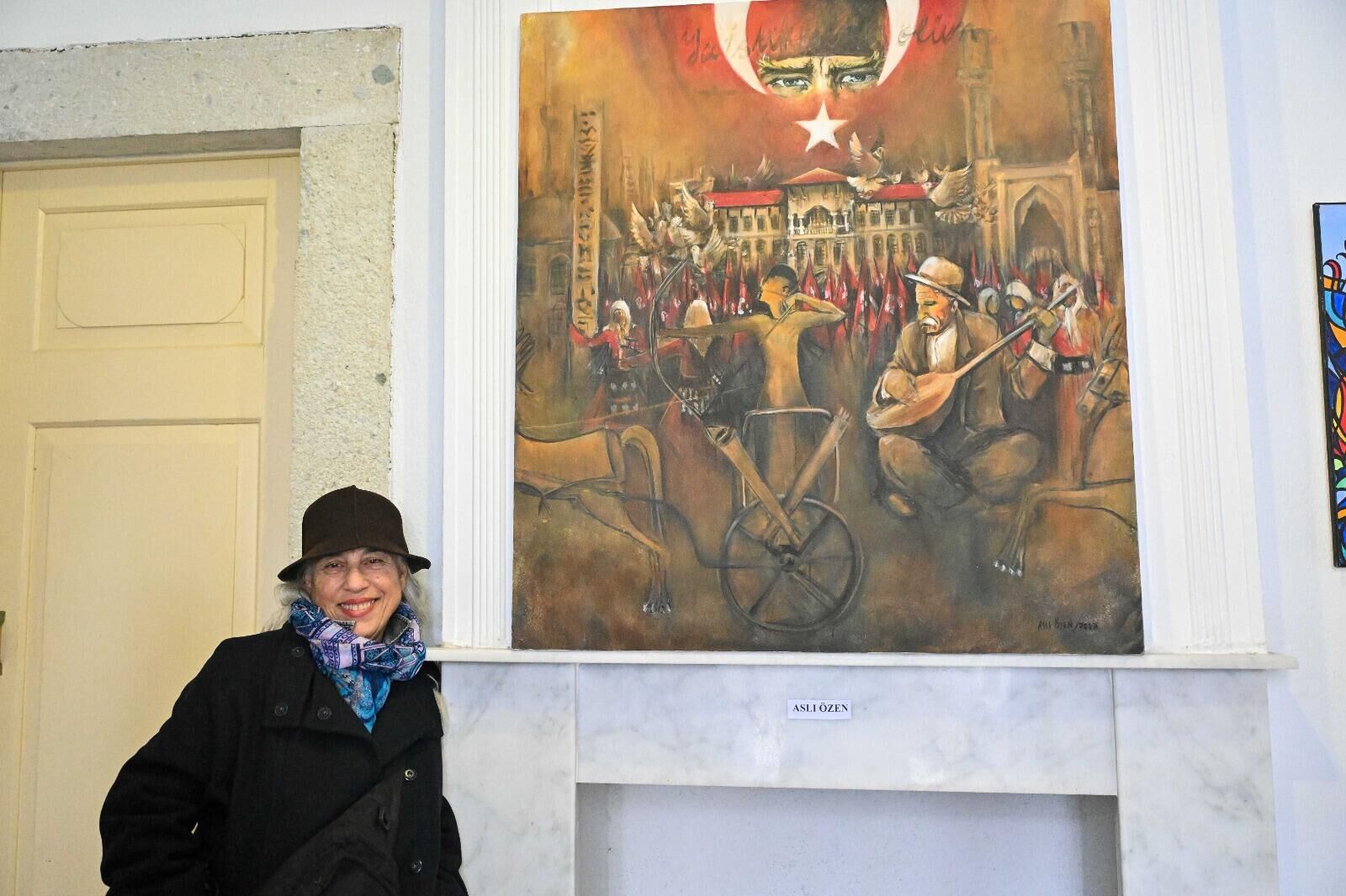 Bornova Ateşe yürüyenler sergisi