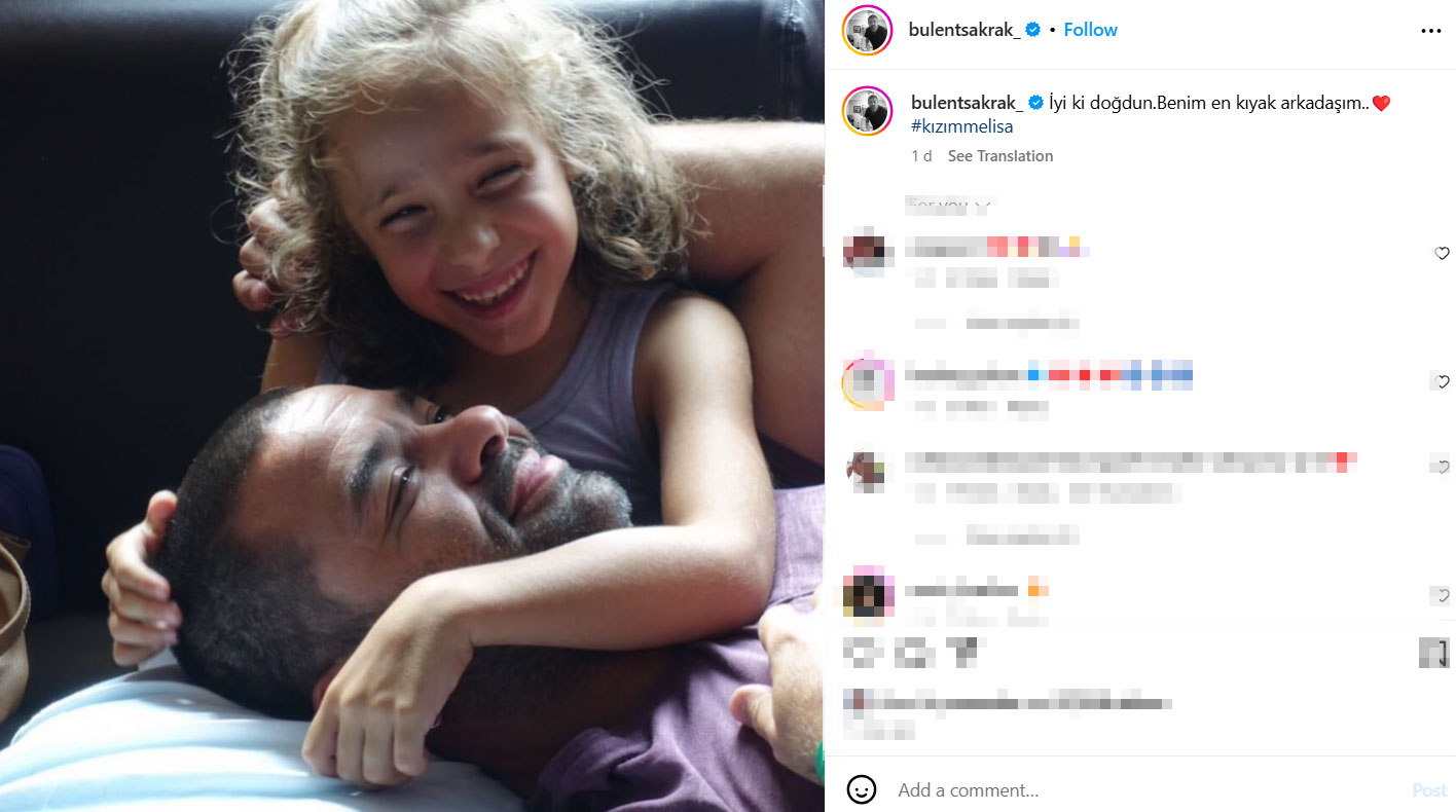 Eski eşi Bülent Şakrak'tan da kutlama mesajı