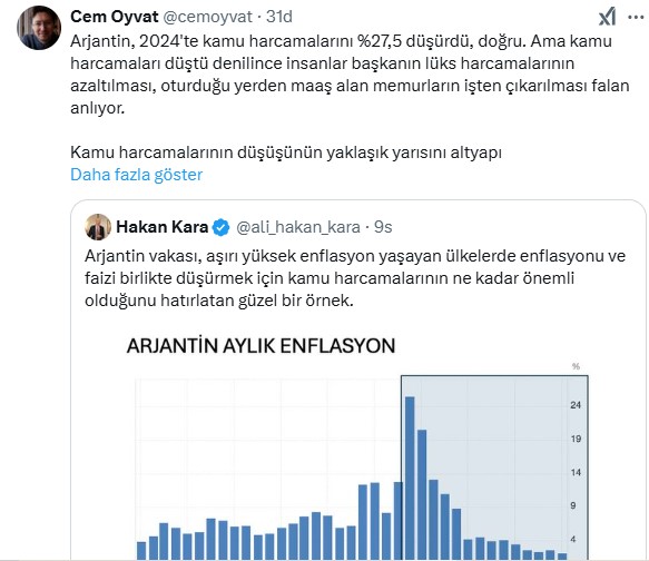 Cem Oyvat Arjantin mucizesini değerlendirdi
