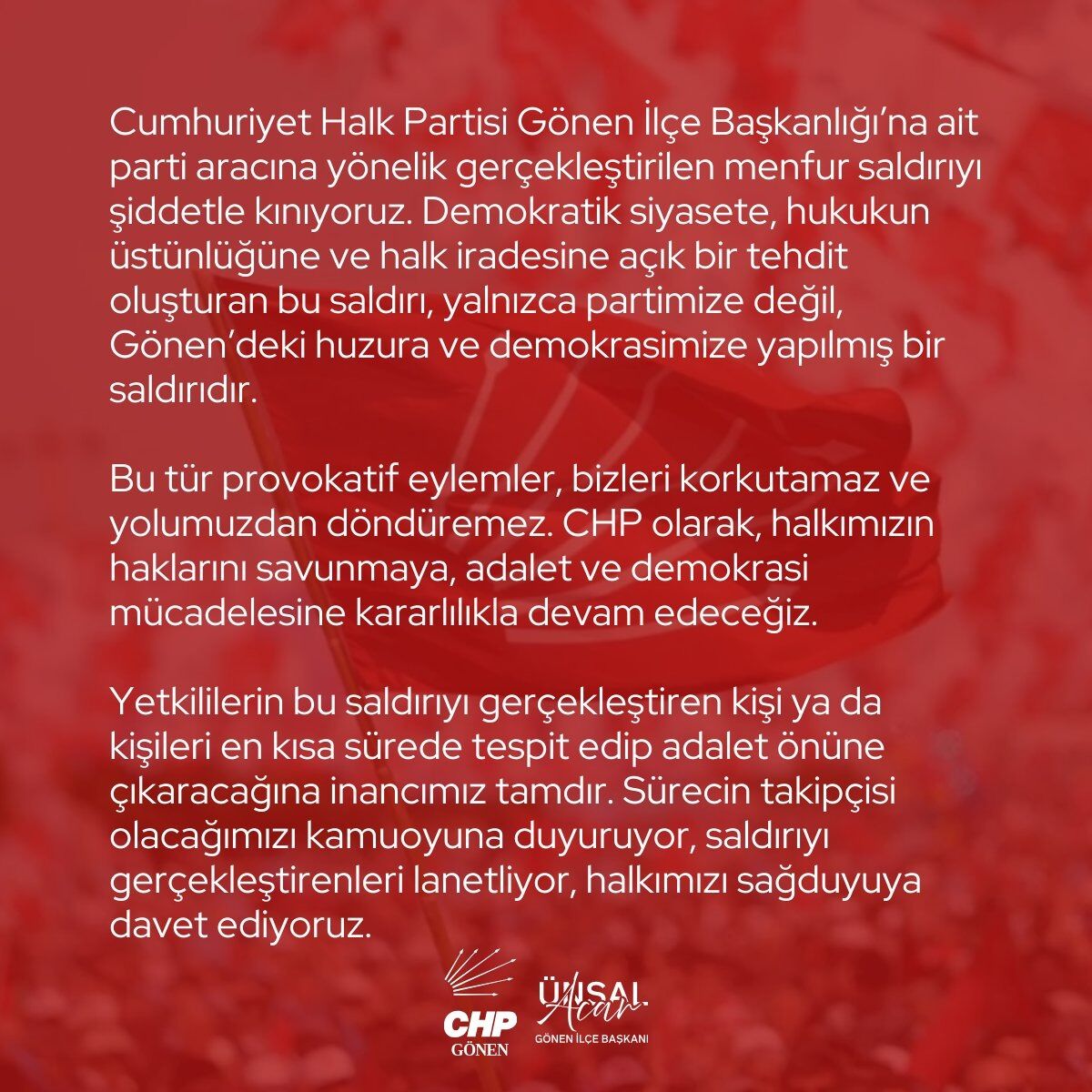 Saldırının ardından tepkiler