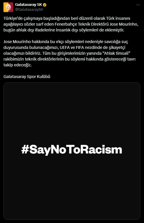 Galatasaray Suç Duyurusu