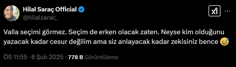 Saraç’tan seçim ve siyaset üzerine çarpıcı açıklamalar
