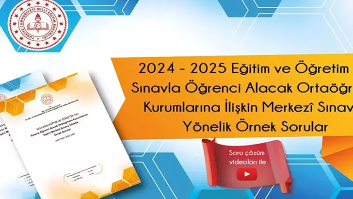 Türkçe, matematik ve fen bilimleri alanlarından 10’ar soru