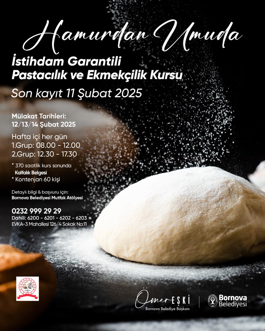 pastacılık ve ekmekcilik kursu