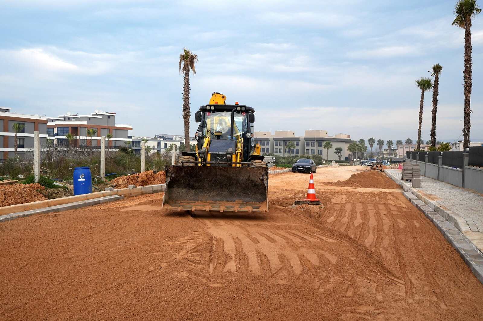 Sarnıç yol çalışması