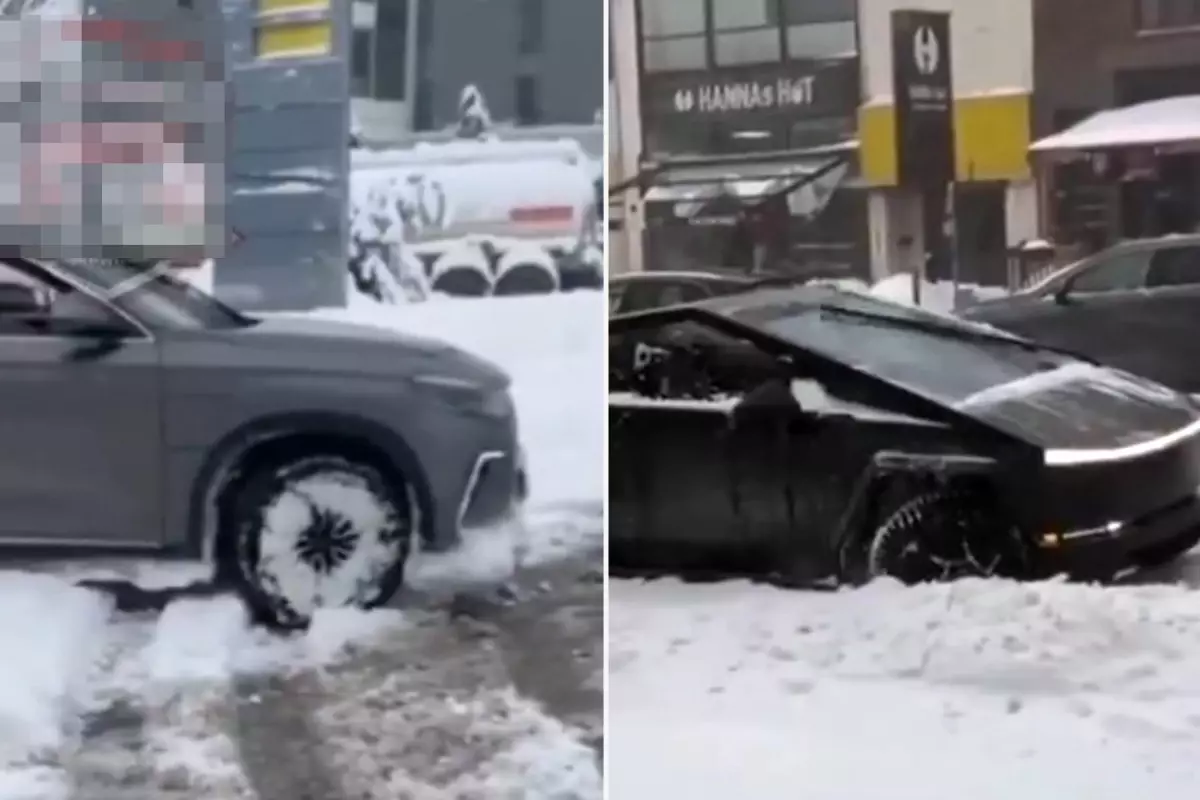 Tesla Togg Karlı Yolda Test