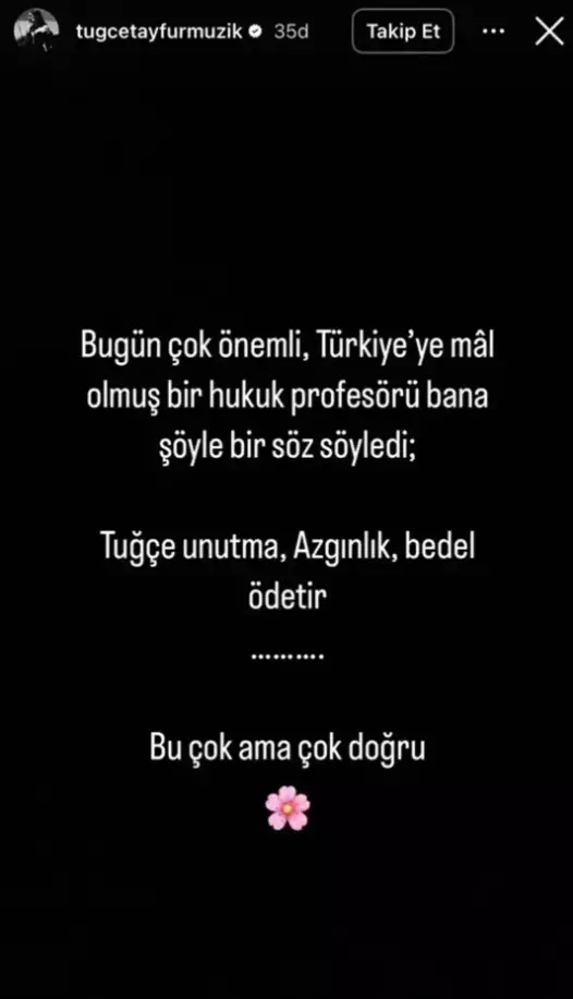 Tuğçe Tayfur Paylaşım