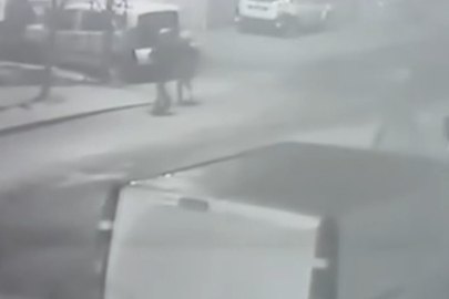 Güvenlik kameralarına yansıdı