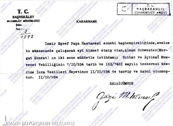 Cemil Tugay Eşrefpaşa Hastanesi Hediye