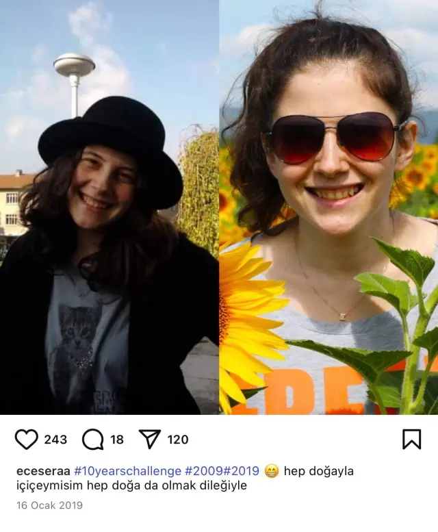Ece Gürel Yıllar Önceki Paylaşımı