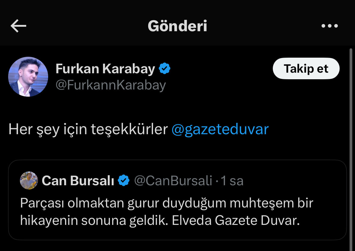 Furkan Karabay Gazete Duvar