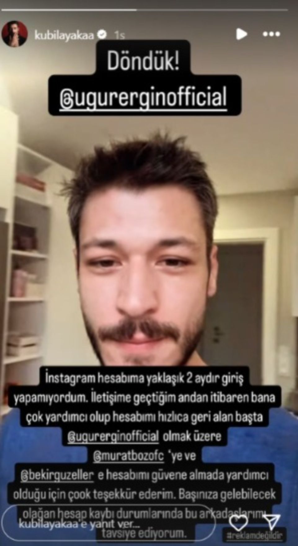 Kubilay Aka’nın Instagram Sorunu