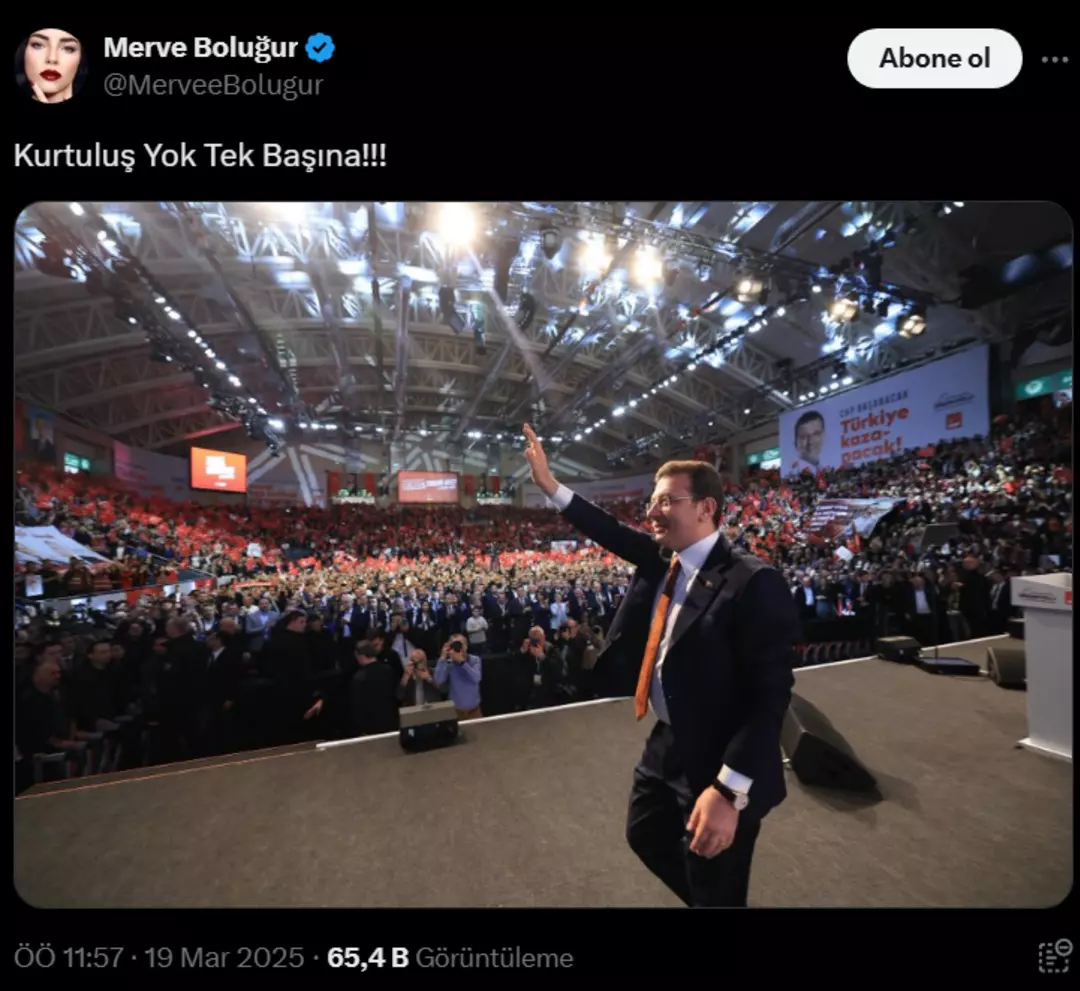 'Kurtuluş Yok Tek Başına'