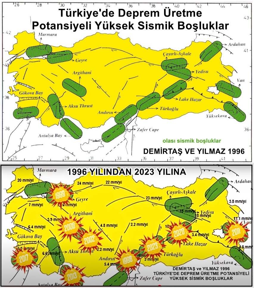 MTA deprem haritası