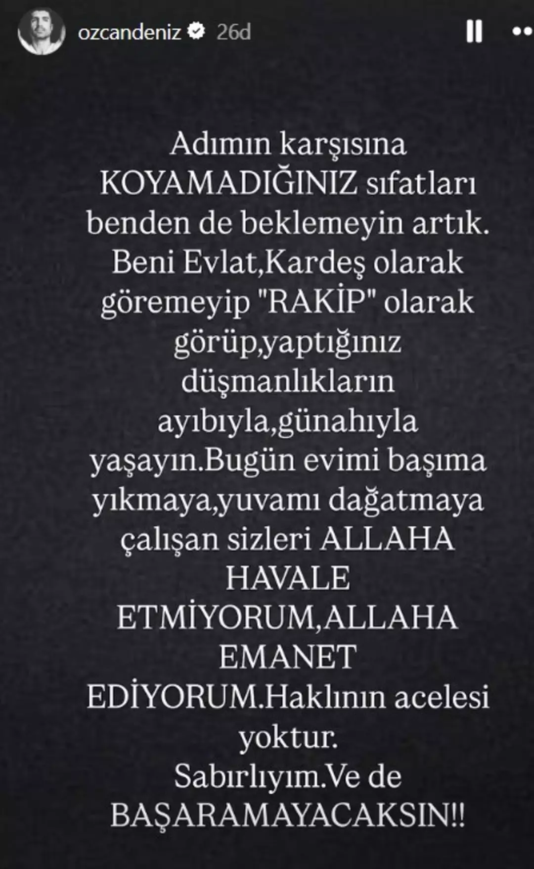 Sosyal Medyadan Açıklama