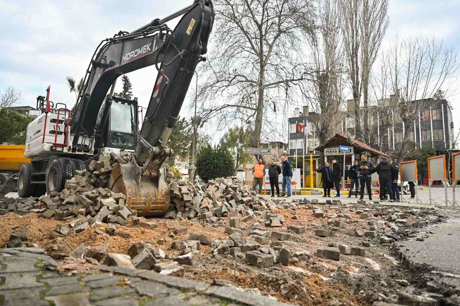 Pınarbaşı yol çalışması