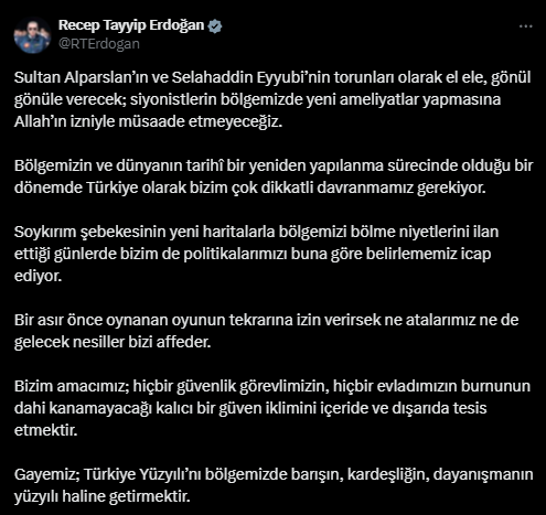 Recep Tayyip Erdoğan Paylaşım