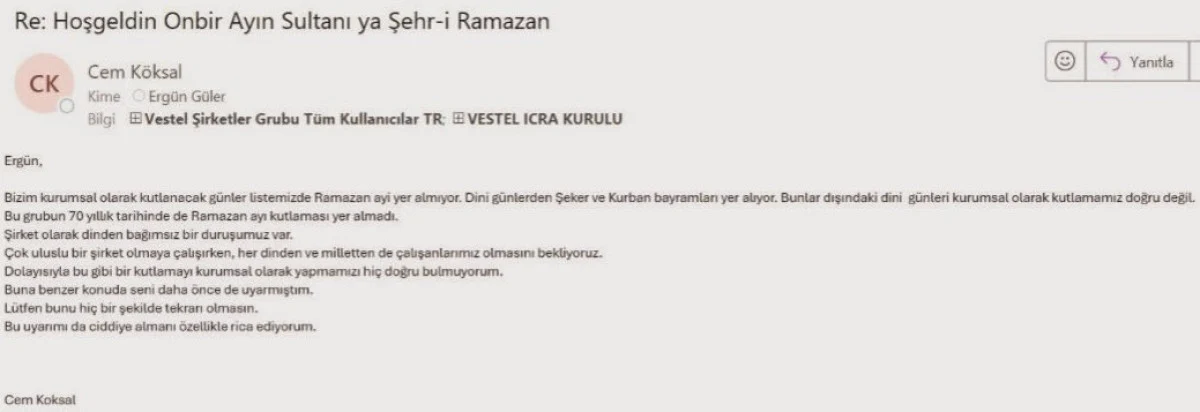 Zorlu Holding CEO'sundan sert tepki