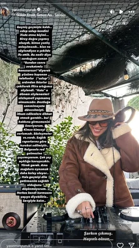 Yasemin Yürük'ten gönderme: "Geçmiş geçmişte kaldı"