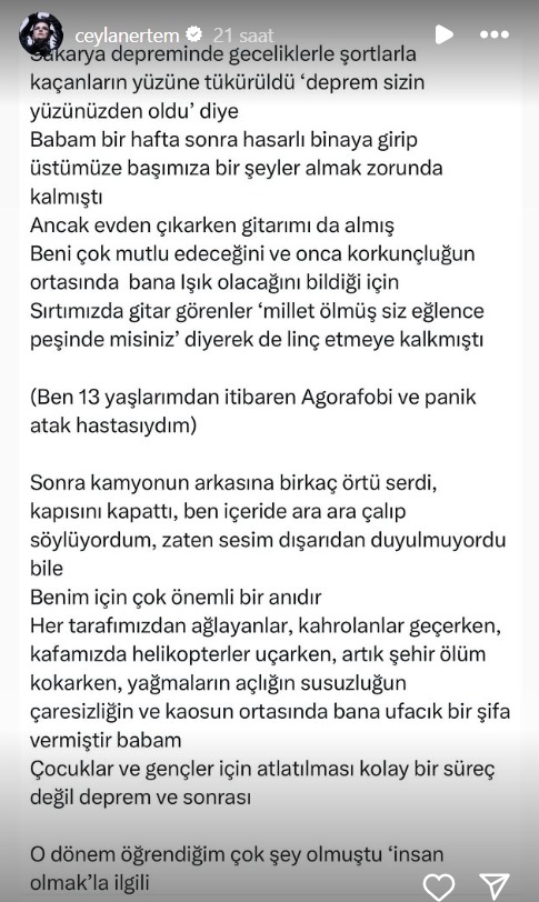 Geçmiş travmalarını anlattı