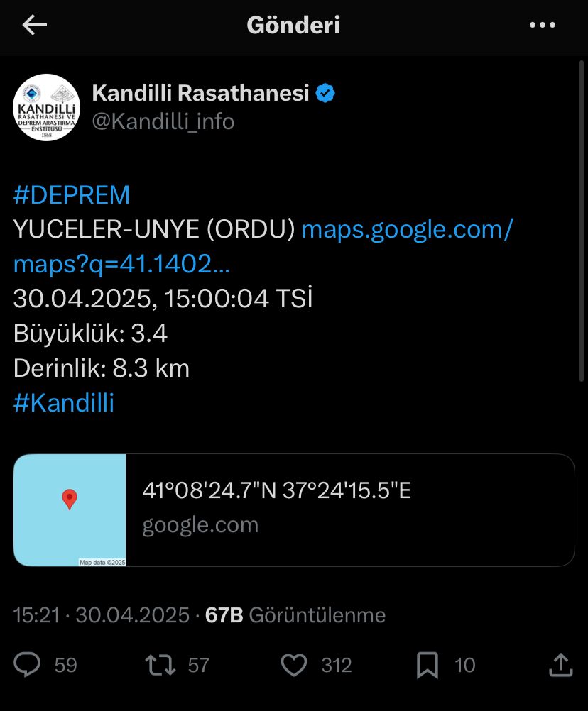 Olumsuz bir durum yok