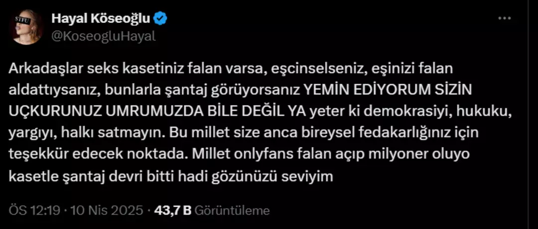 “Demokrasiyi, hukuku, halkı satmayın”