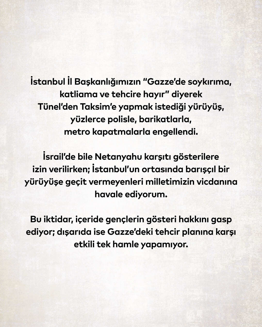 İmamoğlu açıklama