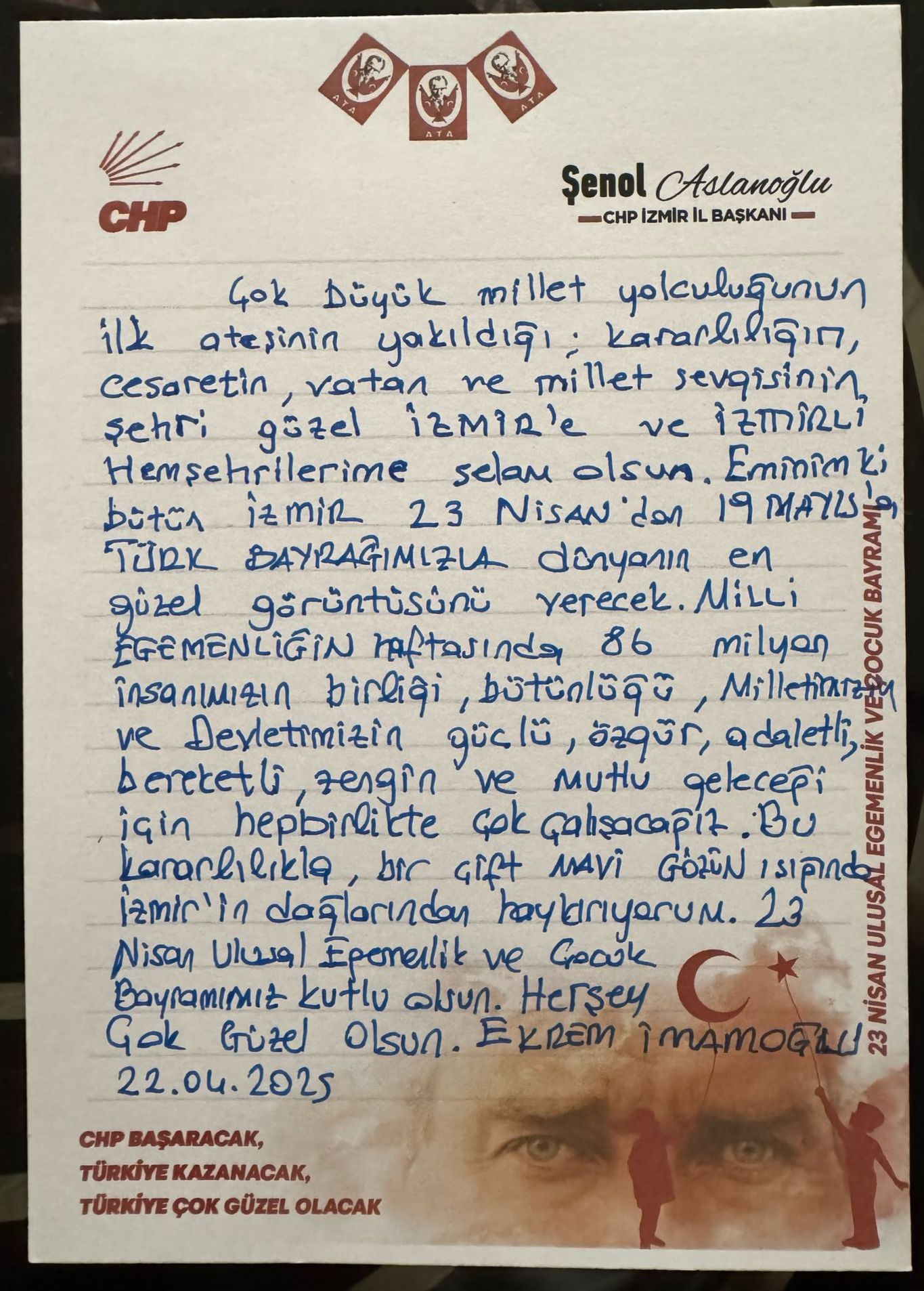 İmamoğlu mesaj 