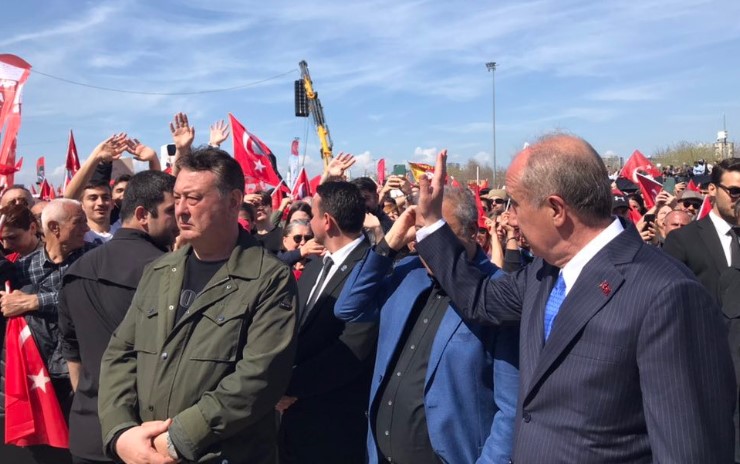 İnce Maltepe mitinginden erken ayrıldı
