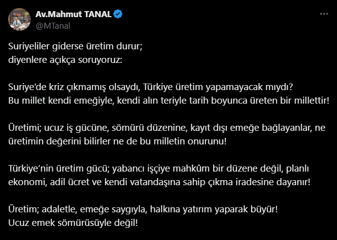 "Milletin onurunu zedeleyen söylemlere karşıyız"