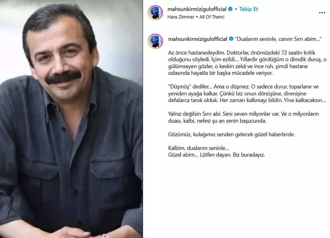  Yavuz Bingöl ve Mahsun Kırmızıgül hastaneye koştu