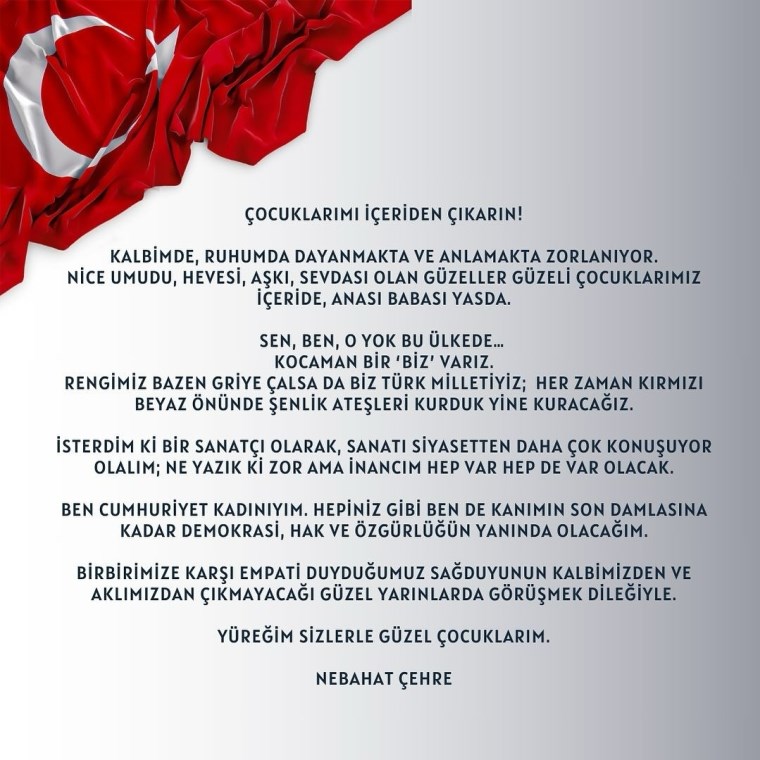 “Çocuklarımı içeriden çıkarın!”