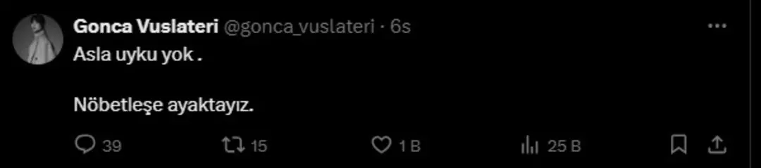 "Asla uyku yok"