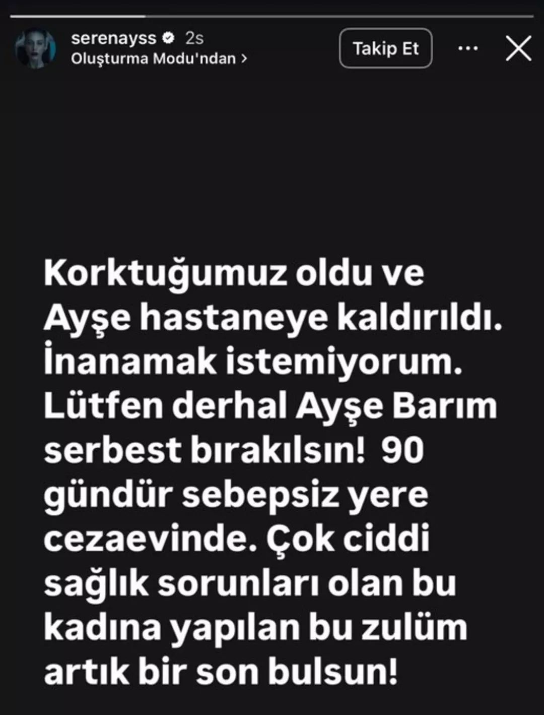 Serenay Sarıkaya’dan paylaşım geldi