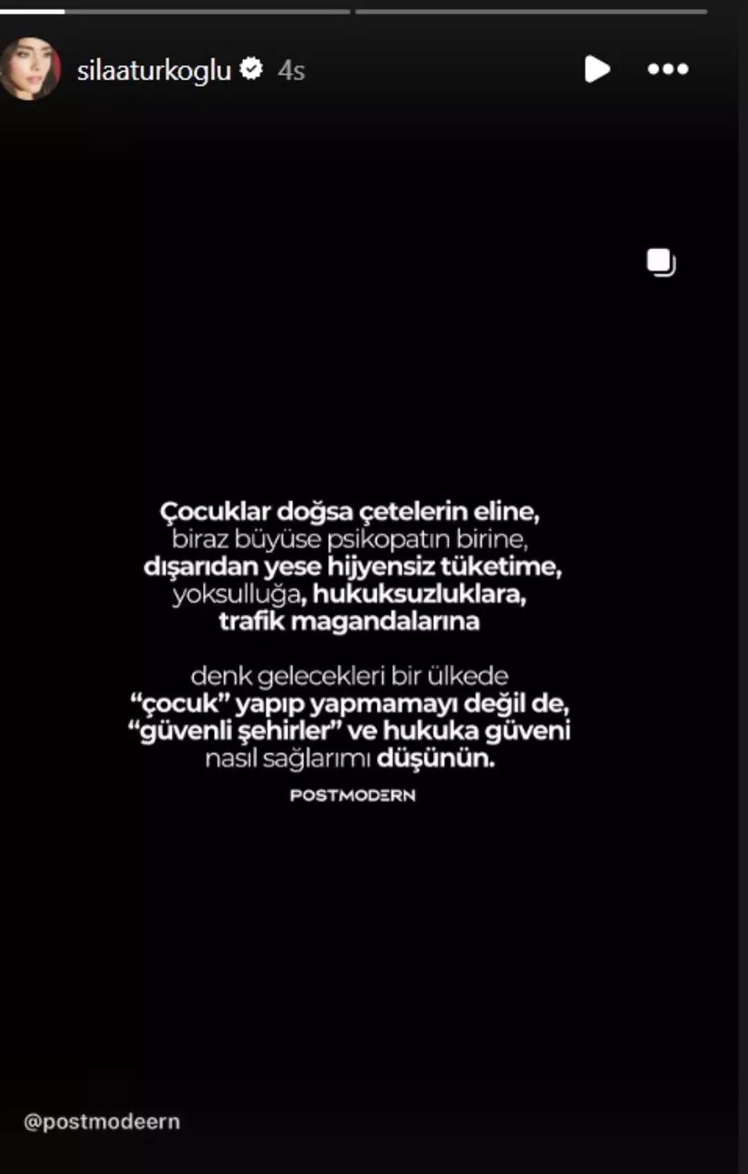 Sıla Türkoğlu Açıklama