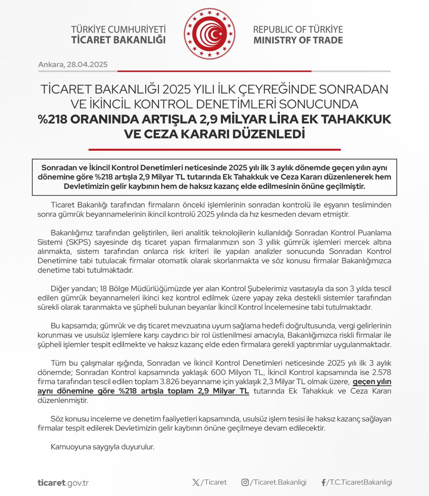 Çifte mekanizma ile etkin denetim