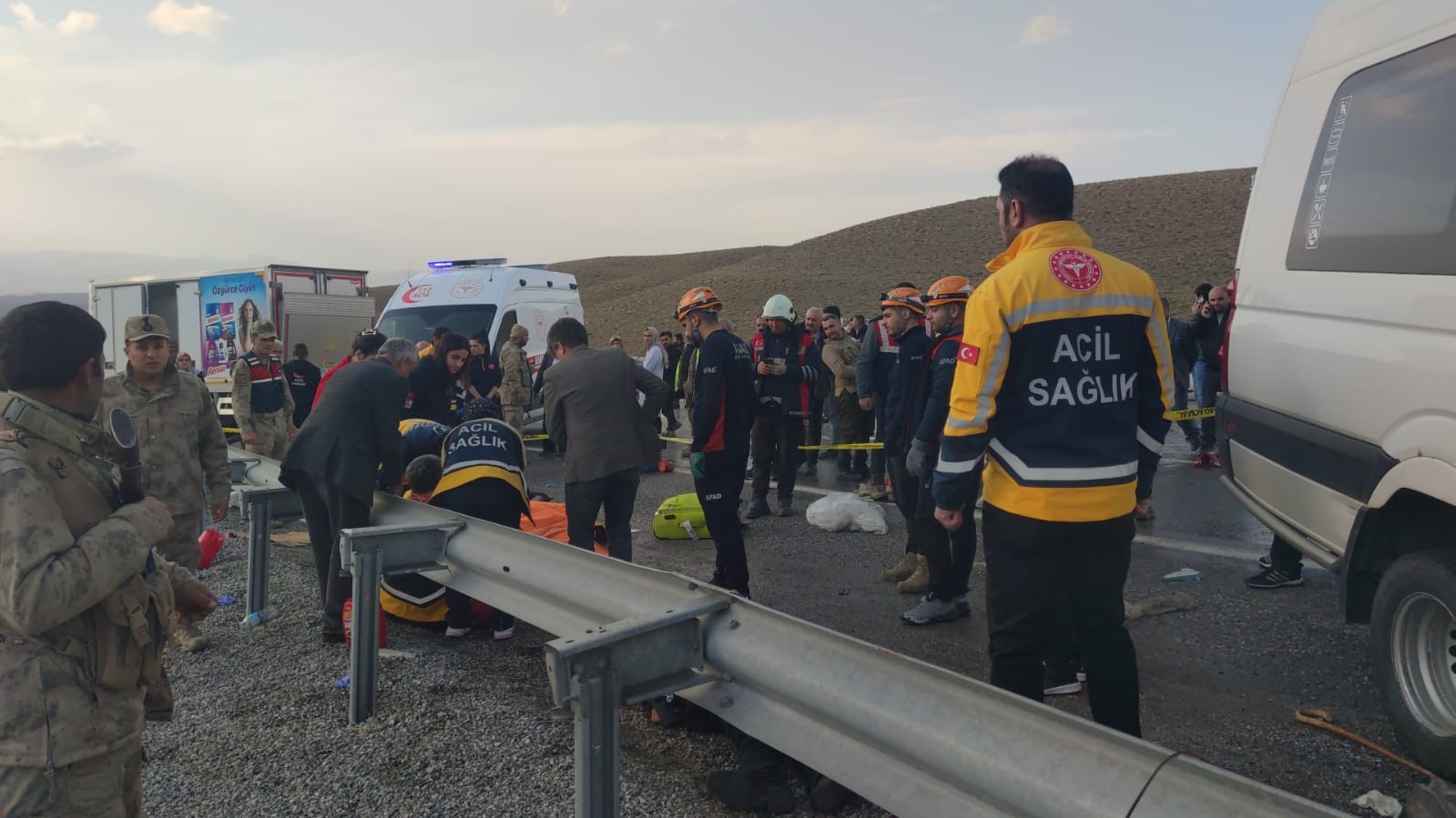 Kaza yeri Güzeldere tüneli yakınları