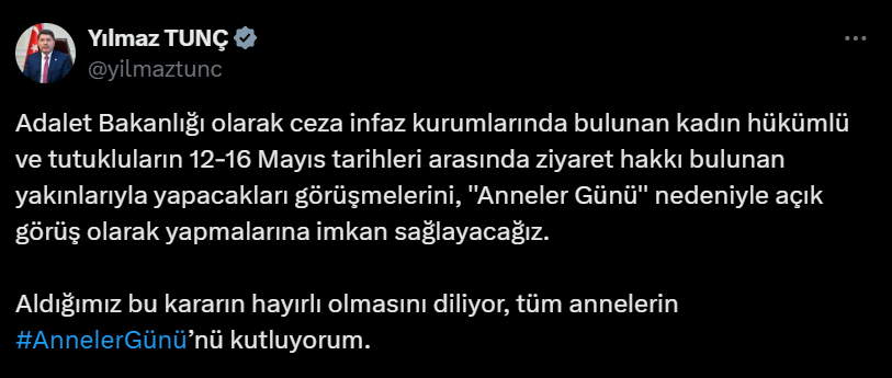 Adalet Bakanı Tw