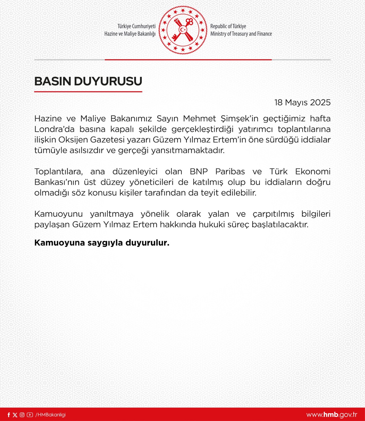 Yalan ve çarpıtılmış bilgi iddiası: Hukuki süreç başlatılıyor